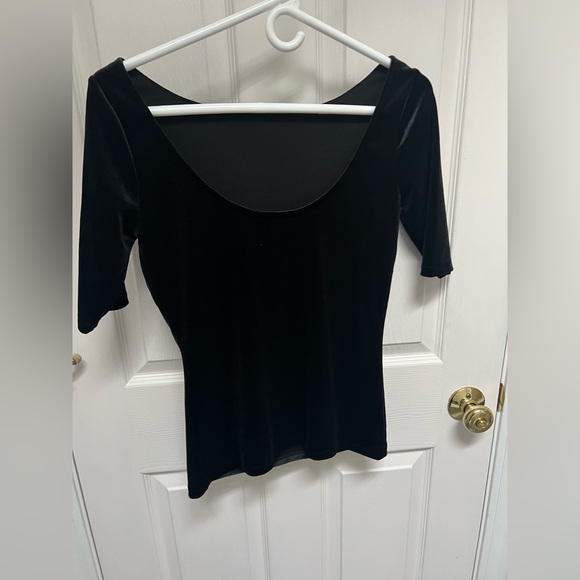 Boden Black Velvet Tee - Picture 3 of 12